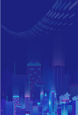 智能重庆探索未来城市蓝色科技海报